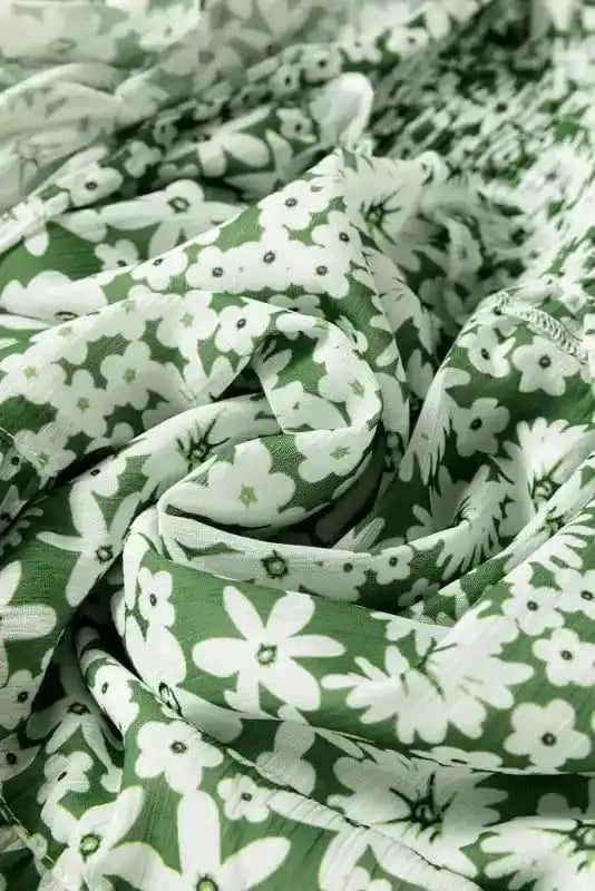 Floral Dresses Shirred Floral Mini Dress