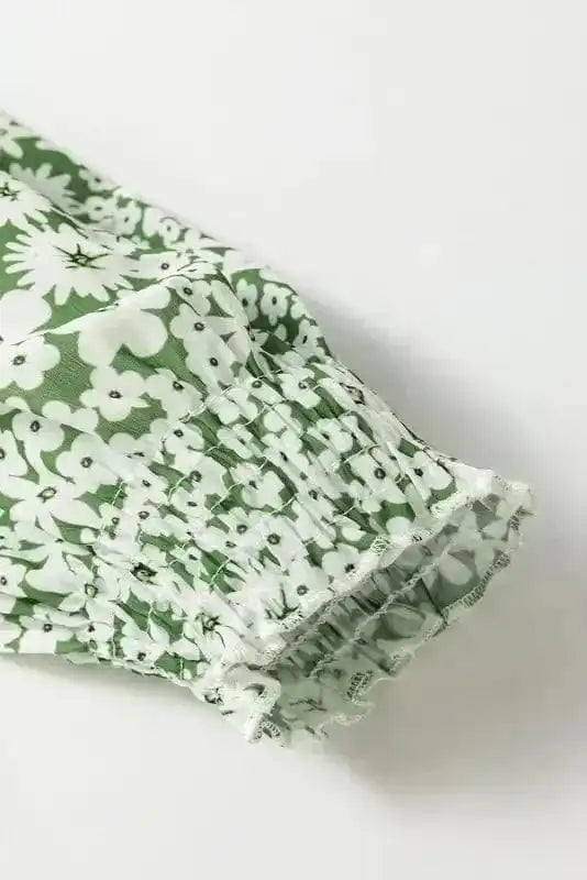 Floral Dresses Shirred Floral Mini Dress