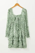 Floral Dresses Shirred Floral Mini Dress