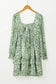 Floral Dresses Shirred Floral Mini Dress