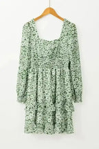 Floral Dresses Shirred Floral Mini Dress