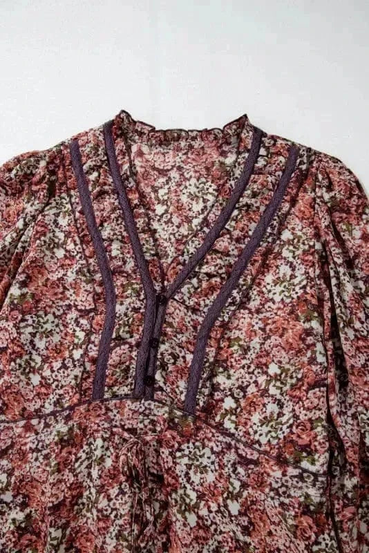 Floral Dresses Sienna Petal Tier Midi Dress