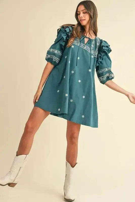 Floral Dresses Skobeloff Boho Chic Mini Dress