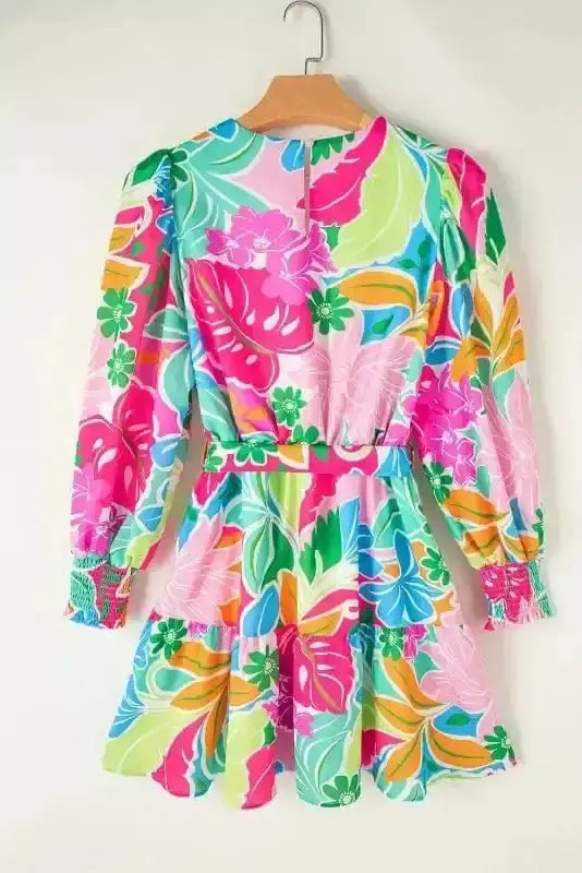 Floral Dresses Verdant Vogue Botanical Mini Dress