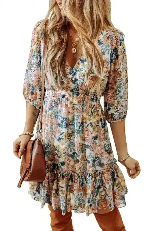 Floral Dresses Verve V-Neck Floral Dress