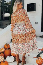 Floral Dresses Vintage Bloom Layered Dress