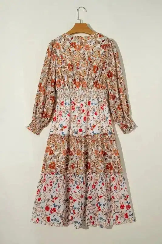 Floral Dresses Vintage Bloom Layered Dress