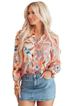 Floral Shirts Floral Sunset Loose Fit Shirt