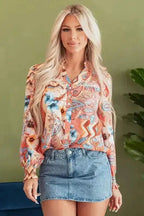 Floral Shirts Floral Sunset Loose Fit Shirt