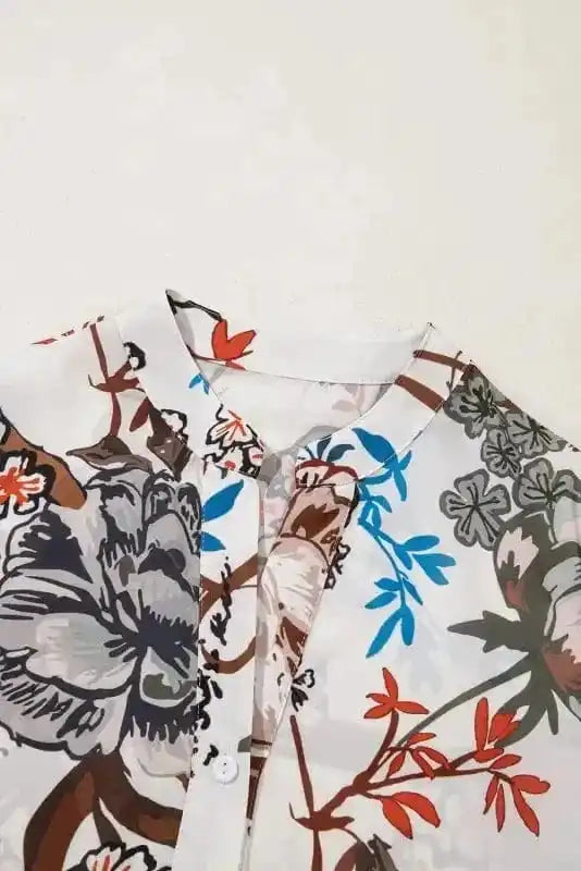 Floral Shirts Petal Puff Casual Shirt