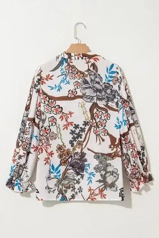 Floral Shirts Petal Puff Casual Shirt