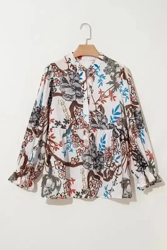 Floral Shirts Petal Puff Casual Shirt