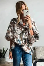 Floral Shirts Petal Puff Casual Shirt