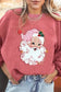Graphic Orange Leopard Pumpkin Graphic Corded Sweatshirt