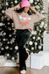 Graphic Orange Leopard Pumpkin Graphic Corded Sweatshirt