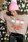 Graphic Orange Leopard Pumpkin Graphic Corded Sweatshirt
