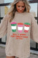 Graphic Orange Leopard Pumpkin Graphic Corded Sweatshirt