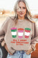 Graphic Orange Leopard Pumpkin Graphic Corded Sweatshirt