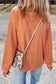 Graphic Orange Leopard Pumpkin Graphic Corded Sweatshirt