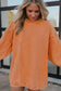 Graphic Orange Leopard Pumpkin Graphic Corded Sweatshirt