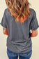 Graphic Tees Black Baseball Bowknot Graphic Casual Tee