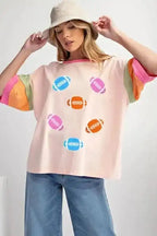 Graphic Tees Lineout Chenille Block Rugby T-Shirt