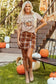 Graphic Tees PUMPKIN Leopard Bowknot T-Shirt