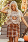 Graphic Tees PUMPKIN Leopard Bowknot T-Shirt