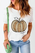 Graphic Tees Pumpkin & Leopard T-Shirt