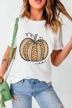 Graphic Tees Pumpkin & Leopard T-Shirt