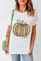 Graphic Tees Pumpkin & Leopard T-Shirt