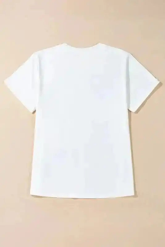 Graphic Tees Sequin Squad Rugby Cotton T-Shirt