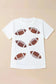 Graphic Tees Sequin Squad Rugby Cotton T-Shirt