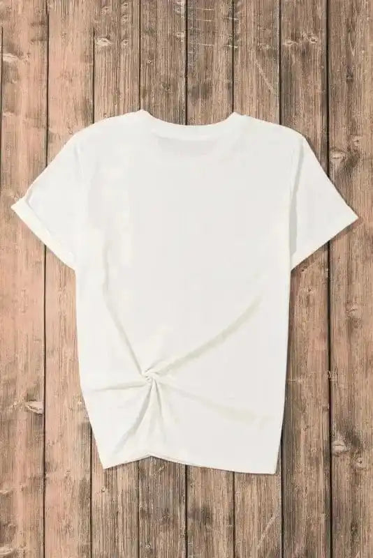 Graphic Tees Sequin Squad Rugby Cotton T-Shirt