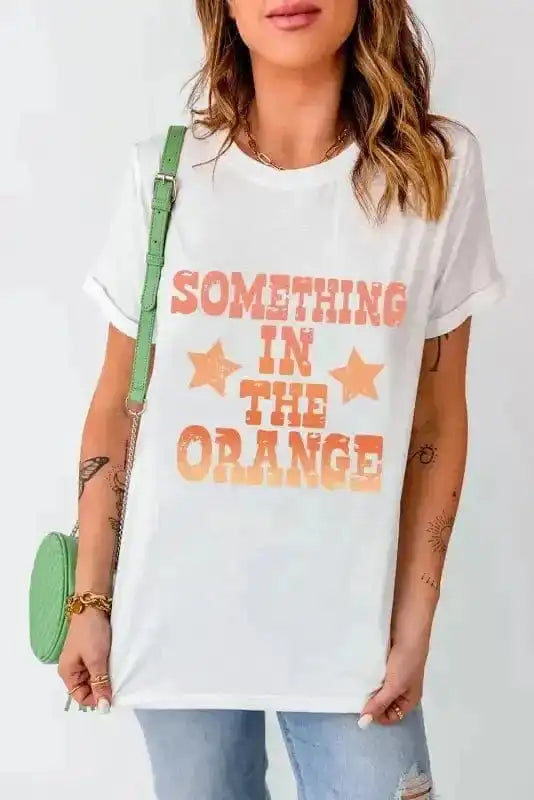 Graphic Tees SOMETHING IN THE ORANGE Graphic T-Shirt