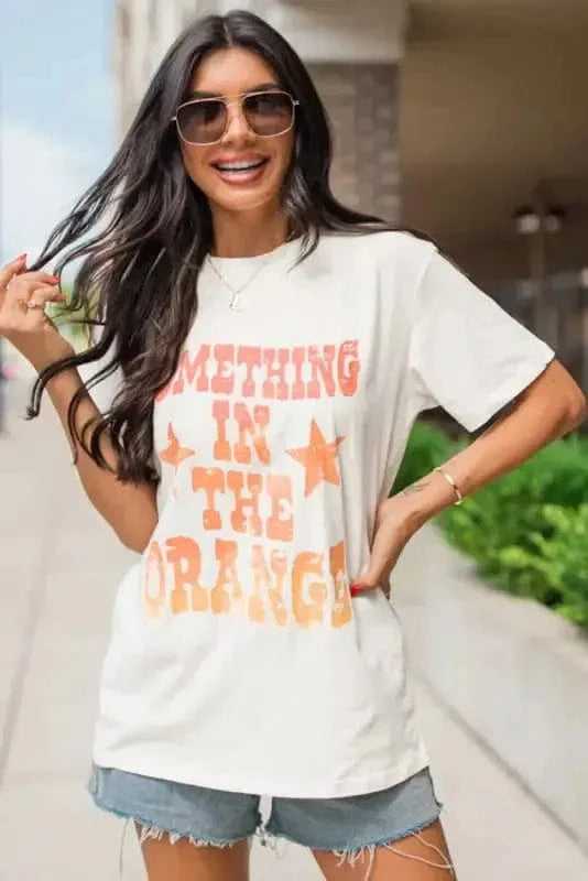 Graphic Tees SOMETHING IN THE ORANGE Graphic T-Shirt