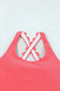 High Waist Swimsuits Scalloped Criss-Cross High Waist Bikini Set
