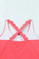 High Waist Swimsuits Scalloped Criss-Cross High Waist Bikini Set