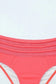 High Waist Swimsuits Scalloped Criss-Cross High Waist Bikini Set