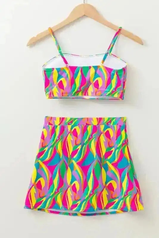 High Waisted Swimsuit Abstract High Waist Bikini Swimsuit