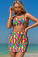 High Waisted Swimsuit Abstract High Waist Bikini Swimsuit