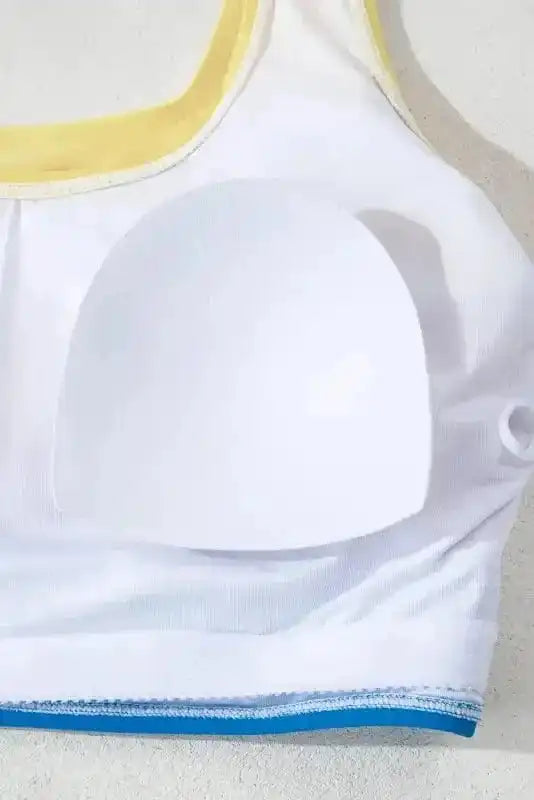 High Waisted Swimsuit Blue Wave High Waist Bikini