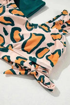 High Waisted Swimsuit Jungle Chic Bikini - High Waist