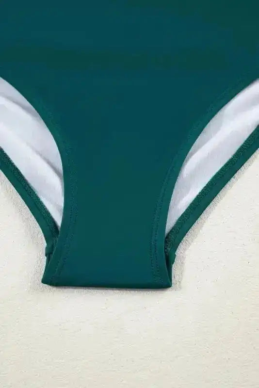 High Waisted Swimsuit Jungle Chic Bikini - High Waist