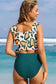 High Waisted Swimsuit Jungle Chic Bikini - High Waist
