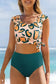 High Waisted Swimsuit Jungle Chic Bikini - High Waist