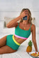 High Waisted Swimsuit Sea Green High Waist Bikini