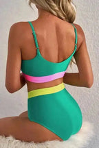 High Waisted Swimsuit Sea Green High Waist Bikini