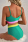 High Waisted Swimsuit Sea Green High Waist Bikini