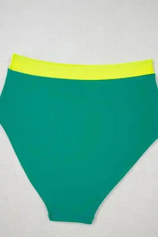 High Waisted Swimsuit Sea Green High Waist Bikini